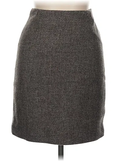 Pre-owned Assorted Brands Formal Skirt In Gray