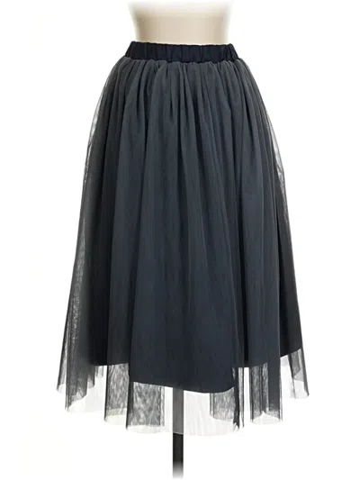 Pre-owned Assorted Brands Formal Skirt In Gray