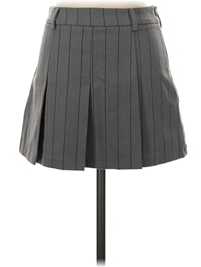 Pre-owned Assorted Brands Formal Skirt In Gray