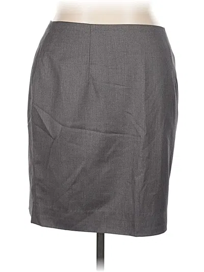 Pre-owned Assorted Brands Formal Skirt In Gray