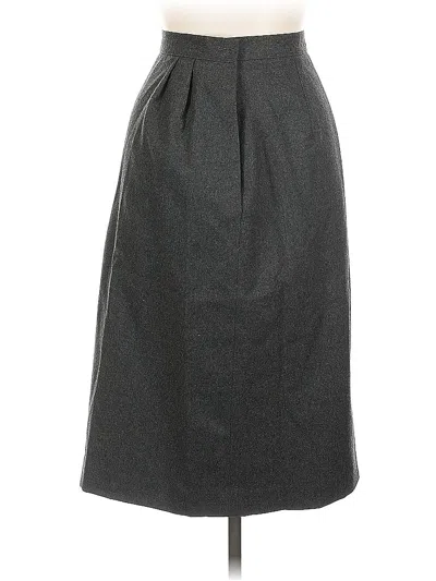 Pre-owned Assorted Brands Formal Skirt In Gray
