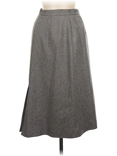 Pre-owned Assorted Brands Formal Skirt In Gray