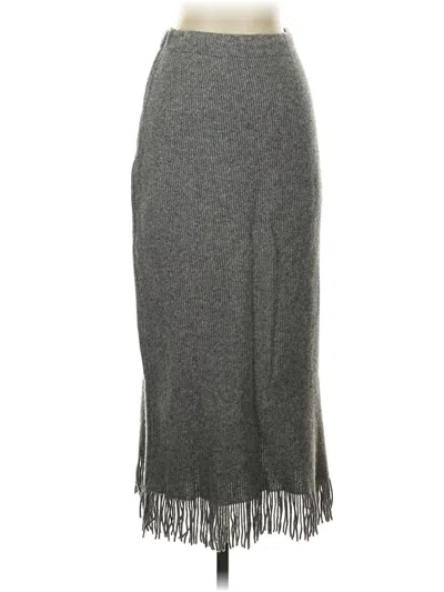 Pre-owned Assorted Brands Formal Skirt In Gray