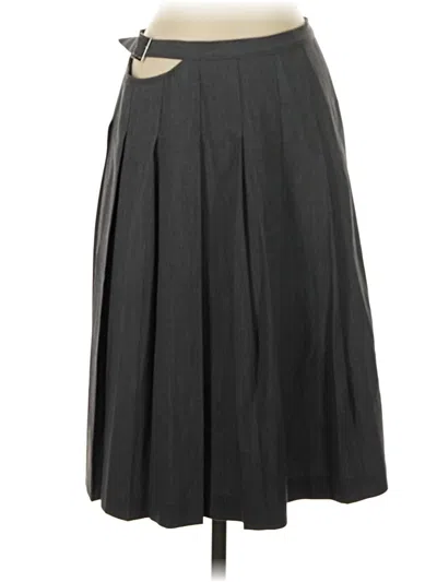 Pre-owned Assorted Brands Formal Skirt In Gray