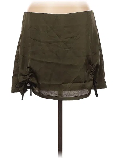 Pre-owned Assorted Brands Formal Skirt In Green