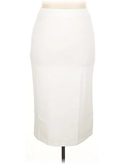 Pre-owned Assorted Brands Formal Skirt In Ivory