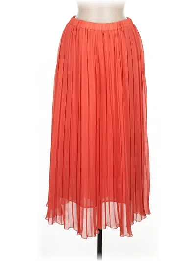 Pre-owned Assorted Brands Formal Skirt In Orange