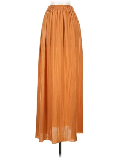 Pre-owned Assorted Brands Formal Skirt In Orange
