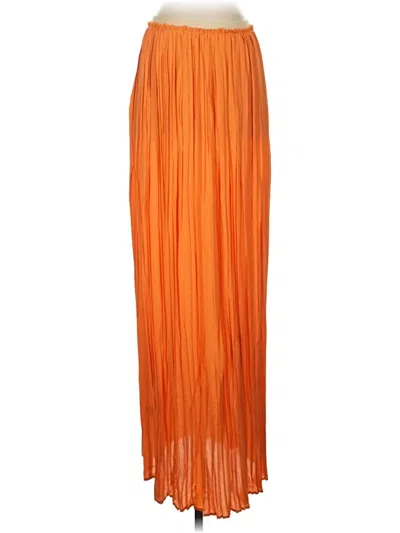 Pre-owned Assorted Brands Formal Skirt In Orange