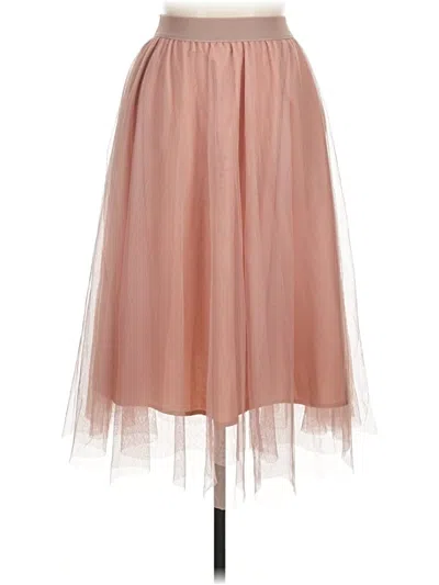 Pre-owned Assorted Brands Formal Skirt In Pink