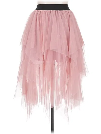 Pre-owned Assorted Brands Formal Skirt In Pink