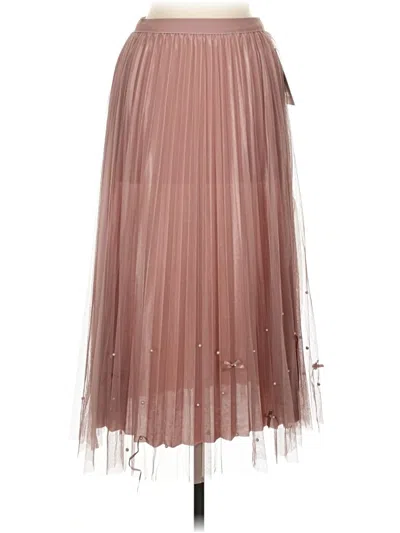 Pre-owned Assorted Brands Formal Skirt In Pink