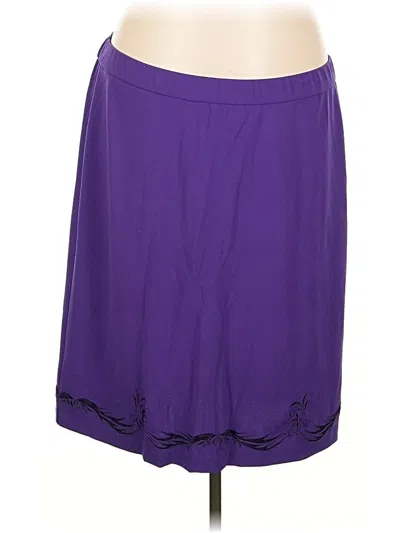 Pre-owned Assorted Brands Formal Skirt In Purple