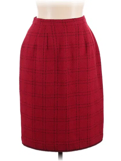 Pre-owned Assorted Brands Formal Skirt In Red