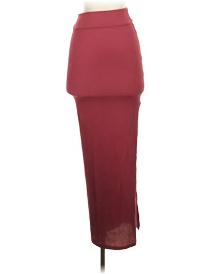 Pre-owned Assorted Brands Formal Skirt In Red