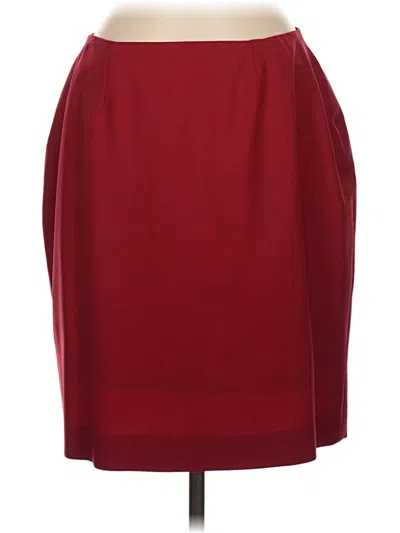 Pre-owned Assorted Brands Formal Skirt In Red