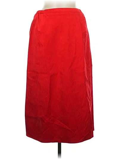 Pre-owned Assorted Brands Formal Skirt In Red