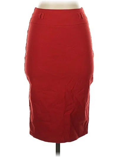 Pre-owned Assorted Brands Formal Skirt In Red