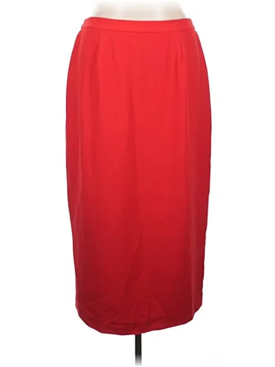 Pre-owned Assorted Brands Formal Skirt In Red