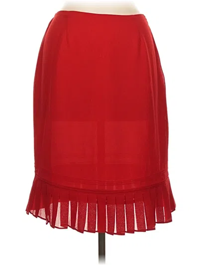 Pre-owned Assorted Brands Formal Skirt In Red