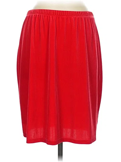 Pre-owned Assorted Brands Formal Skirt In Red
