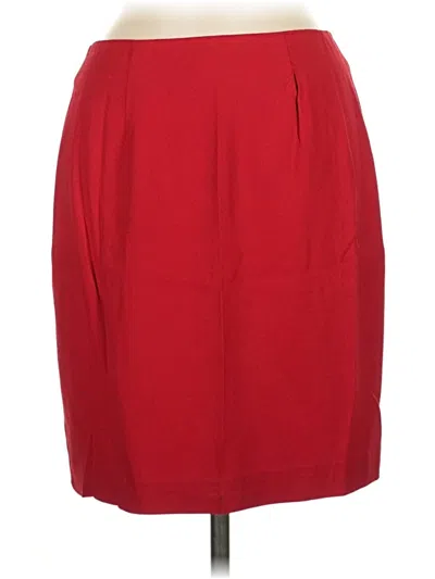 Pre-owned Assorted Brands Formal Skirt In Red