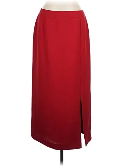 Pre-owned Assorted Brands Formal Skirt In Red