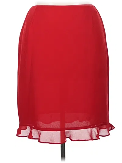 Pre-owned Assorted Brands Formal Skirt In Red