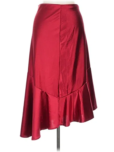 Pre-owned Assorted Brands Formal Skirt In Red