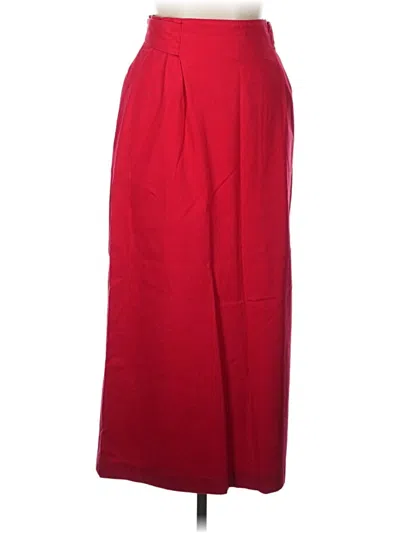 Pre-owned Assorted Brands Formal Skirt In Red