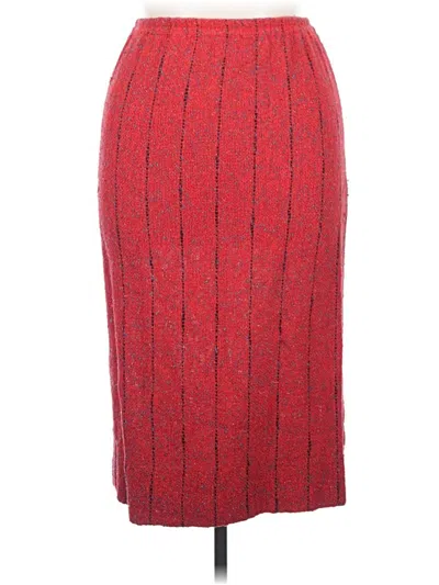 Pre-owned Assorted Brands Formal Skirt In Red