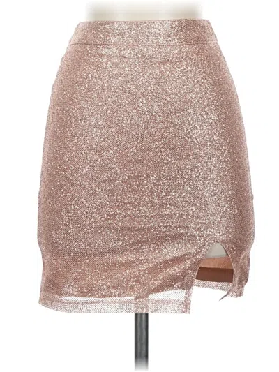 Pre-owned Assorted Brands Formal Skirt In Silver