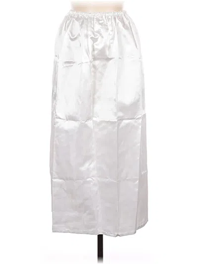 Pre-owned Assorted Brands Formal Skirt In Silver