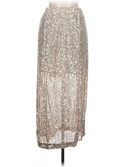 Pre-owned Assorted Brands Formal Skirt In Silver