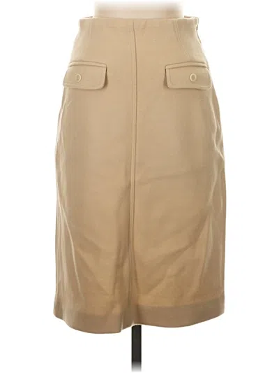 Pre-owned Assorted Brands Formal Skirt In Tan