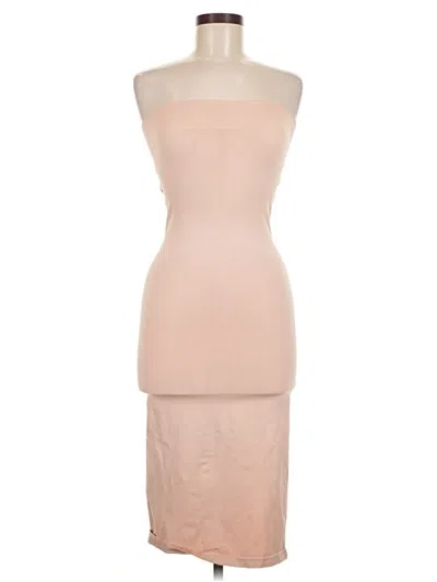 Pre-owned Assorted Brands Formal Skirt In Tan
