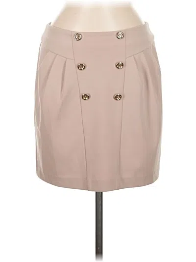Pre-owned Assorted Brands Formal Skirt In Tan