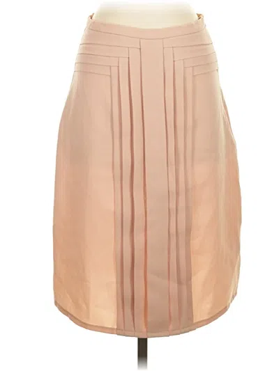 Pre-owned Assorted Brands Formal Skirt In Tan