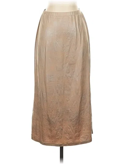 Pre-owned Assorted Brands Formal Skirt In Tan
