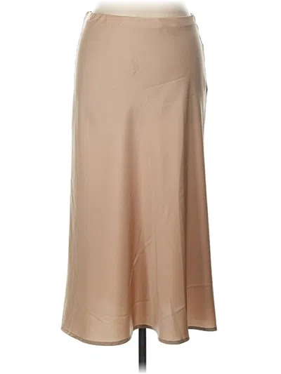 Pre-owned Assorted Brands Formal Skirt In Tan