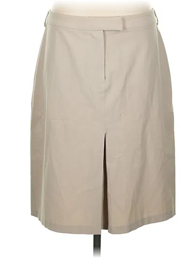 Pre-owned Assorted Brands Formal Skirt In Tan