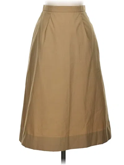 Pre-owned Assorted Brands Formal Skirt In Tan