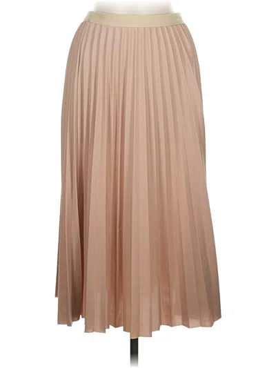 Pre-owned Assorted Brands Formal Skirt In Tan