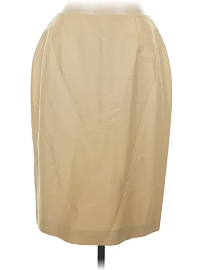 Pre-owned Assorted Brands Formal Skirt In Tan