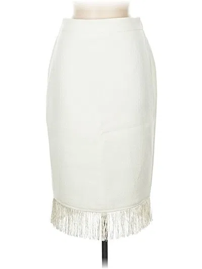 Pre-owned Assorted Brands Formal Skirt In White