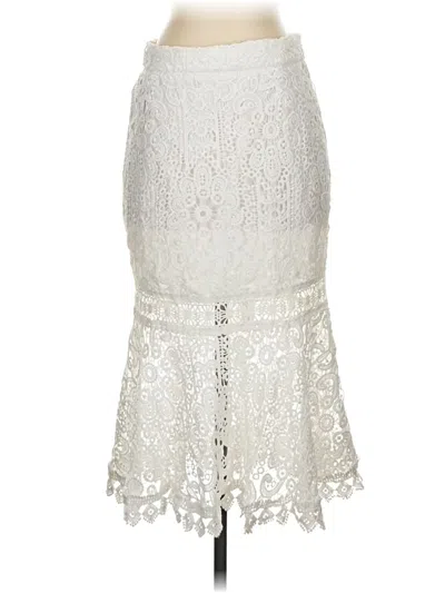 Pre-owned Assorted Brands Formal Skirt In White