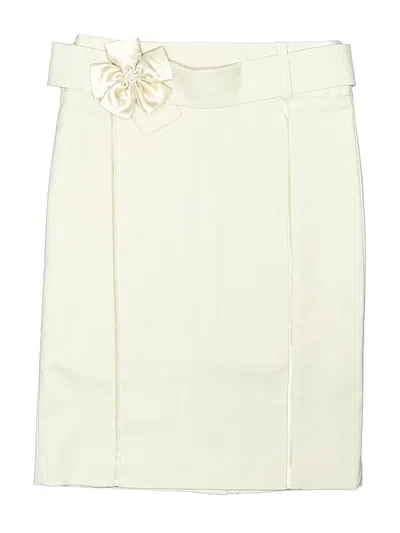Pre-owned Assorted Brands Formal Skirt In White