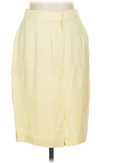 Pre-owned Assorted Brands Formal Skirt In Yellow