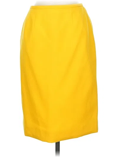 Pre-owned Assorted Brands Formal Skirt In Yellow