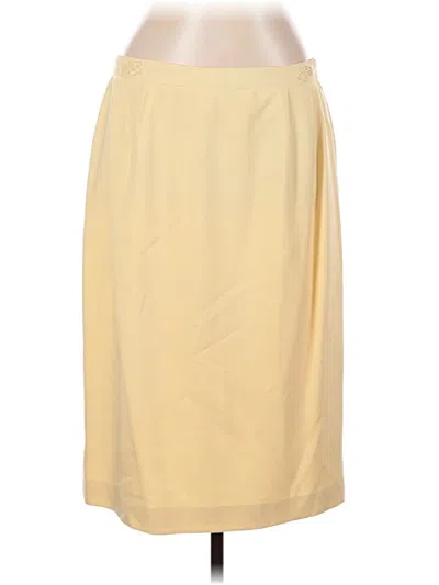 Pre-owned Assorted Brands Formal Skirt In Yellow
